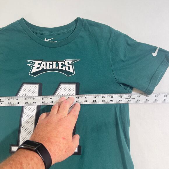 Philadelphia Eagles The Nike Tee Youth L **ATHLETIC CUT** #11 Carson Wentz Green - Picture 7 of 7
